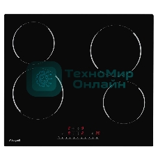 Электрическая варочная панель Weissgauff HV 640 BS Встраиваемые, 60 см, стеклокерамика Vitro Ceramic Glass, черная