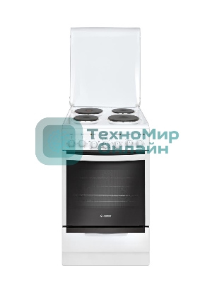 Плита электрическая Gefest 5140-02 0037 белый, конфорок 4 электрических, духовка 60 л, 50 см x 85 см x 58.5 см