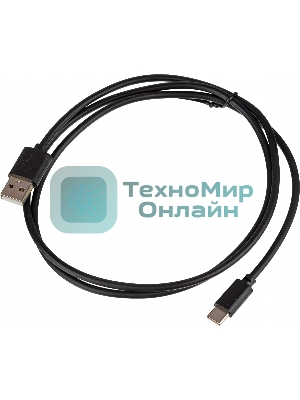 Кабель USB (m)-USB Type-C (m) 1м черный