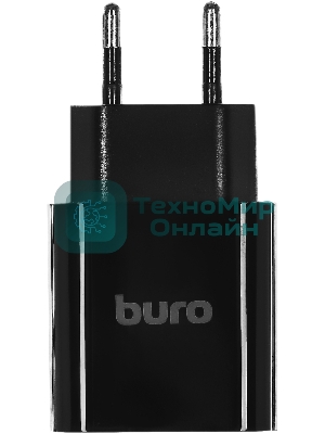 Сетевое зарядное устройство Buro BUWD1 3A PD+QC черный