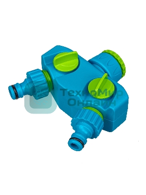 Разветвитель двухканальный LUXE Palisad с внутренней резьбой 3/4