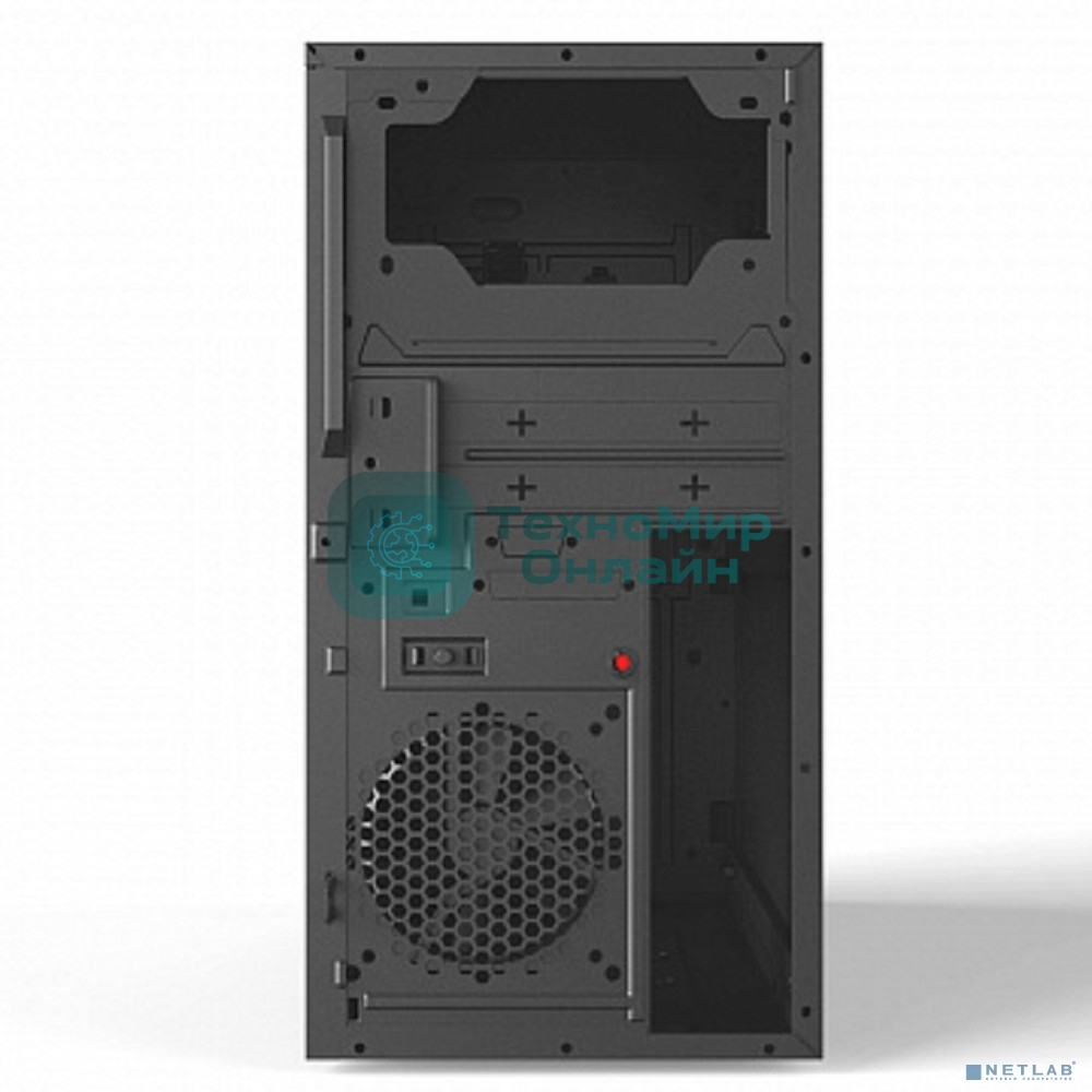 Компьютерный корпус Powerman EK303BK U3.0*2+TypeC+combo Audioo 6193890