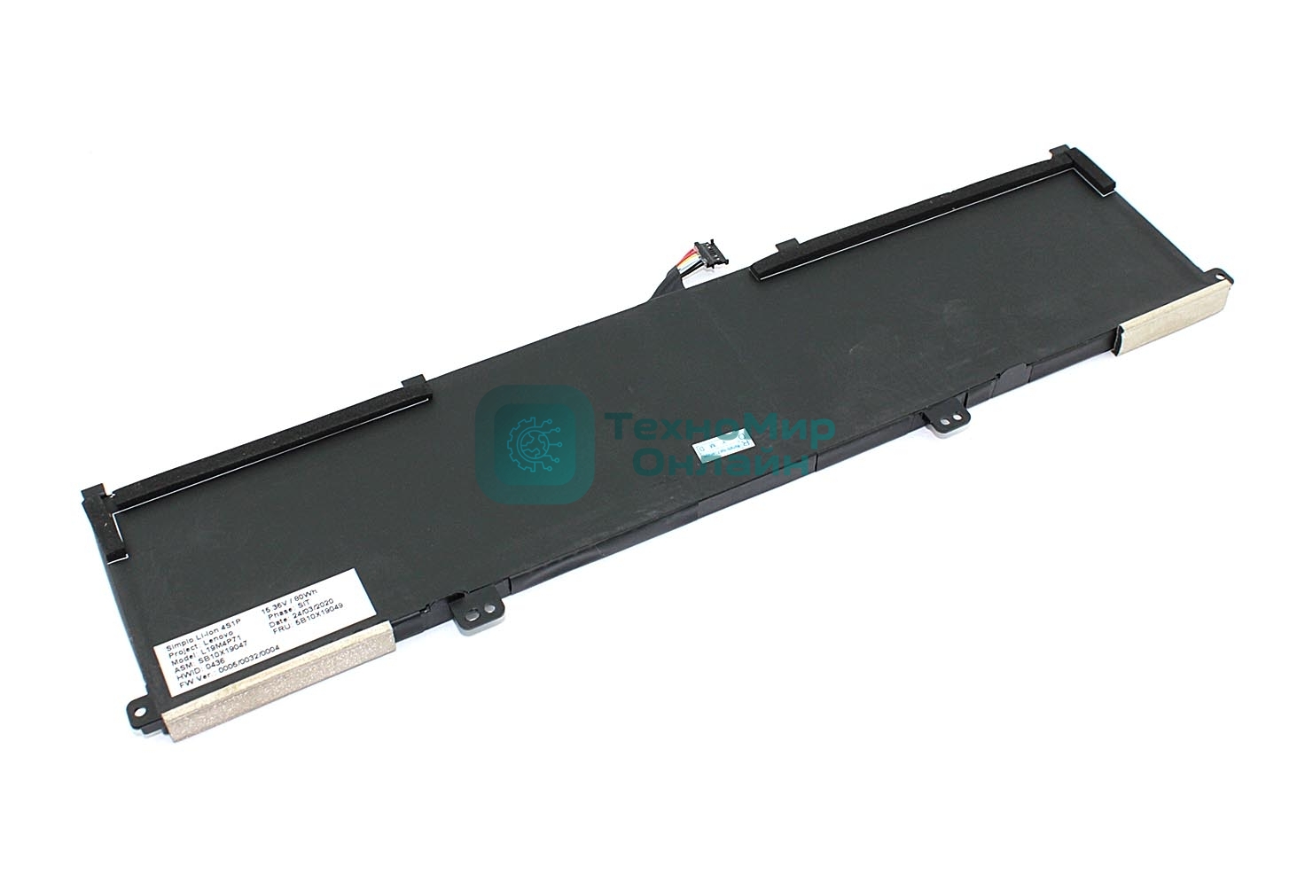 Аккумуляторная батарея для ноутбука Lenovo ThinkPad P1 Gen 3 (L19C4P71) 15,36V 5235 mAh Orig