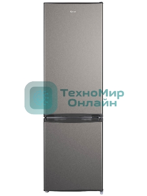 Холодильник Evelux FS 2220 X серый двухкамерный 188/64л морозилка снизу