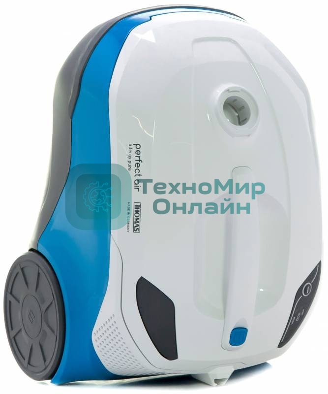 Пылесос Thomas AQUA-BOX Perfect Air Allergy Pure белый/синий, 1700 Вт, уборка сухая/сбор жидкости, пылесборник контейнер 2.6 л