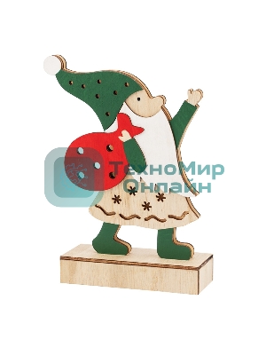 Деревянная фигурка Neon-night с подсветкой 