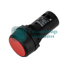 Кнопка Rexant EB22 возвратная красная NO+NC 230 В