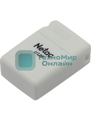 Флешка USB Netac U116 (NT03U116N-032G-20WH), 32Gb, USB 2.0, R/W 70/30, белый