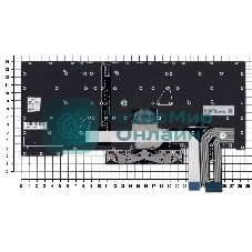 Клавиатура для ноутбука Lenovo ThinkPad X1 Extreme 2nd Gen. черная с подсветкой