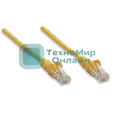 Патч-корд UTP cat.5e, 0.3м ExeGate желтый