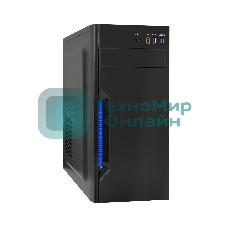 Компьютерный корпус Miditower ExeGate XP-333U Black, ATX, (XP600, Black,120мм), 1*USB/2*USB 3.0, Audio