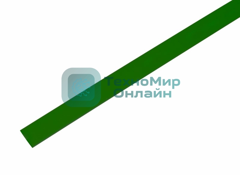 Термоусаживаемая трубка Rexant 9,0/4,5 мм, зеленая, упаковка 50 шт. по 1 м