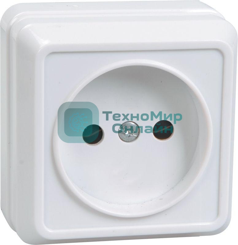 Розетка IEK ERO10-K33-10-DC РС20-2-ОКм 1местн. без з/к 10А откр.уст. ОКТАВА (кремовый)