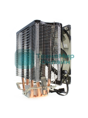 Кулер для процессора Crown CM-5 прозрачный/черный, 120 мм, 1500 об/мин, 30.8 дБ, 4 pin, 187 Вт, 148 мм