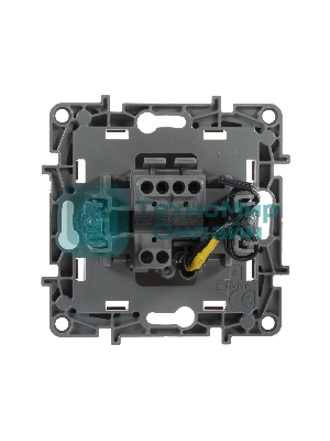 Выключатель с подсветкой, на винтах ETIKA 10АХ слоновая кость