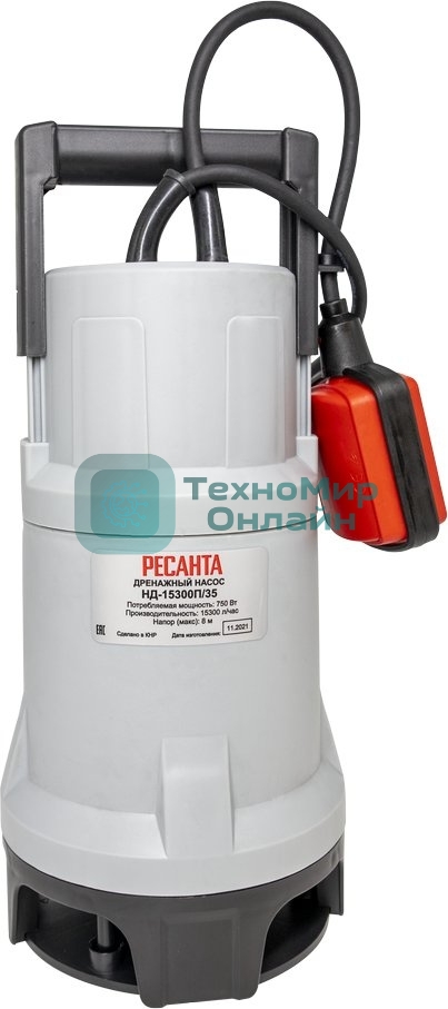 Дренажный насос НД-15500П/35 Ресанта