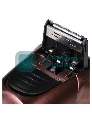 Электробритва Galaxy Line GL 4209, бронзовый, аккумуляторная, 5 Вт, Li-Ion аккумулятор емкостью 600 мА*ч, вр. непр. работы до 1,5 ч, ножи из нержавеющей стали, 3 независимые плавающие головки, возможность промывки бреющего блока, индикатор заряда и работы, встроенный триммер для подравнивания висков, USB зарядка