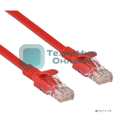Патч-корд UTP cat.5e, 3м ExeGate красный