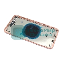 Задняя крышка (корпус) в сборе с рамкой для Apple iPhone 8 Plus розовый (Rose Gold)