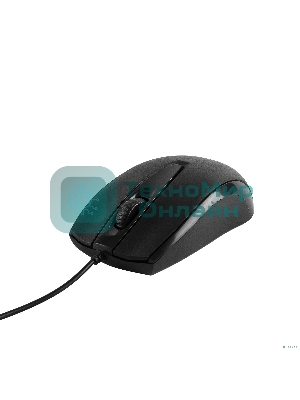 Мышь проводная CBR CM 124 черный, 1000 dpi, USB, кнопки - 3