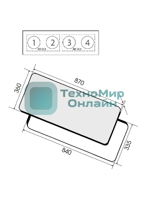 Индукционная варочная панель Elica, 87см, две Bridge zone, сенсорное управление, 9 уровней мощности, Booster, индикатор остаточного тепла, распознование посуды, пауза, подогрев, таймер, черный