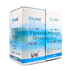 Кабель SkyNet Standart FTP indoor 2x2x0,48, медный, FLUKE TEST, кат.5e, однож., 305 м, box, серый