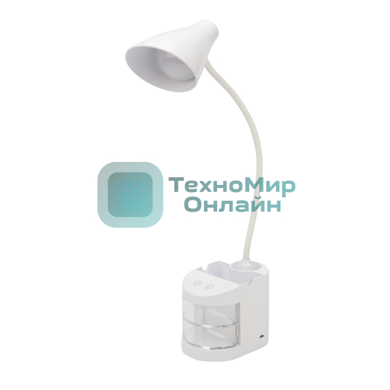 Светильник настольный Rexant Click Shift с ночником, на основании, LED, 6 Вт, 4000 К, диммируемый 3 ступени, заряжаемый (автономный режим 3 часа)