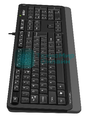 Клавиатура проводная A4Tech Fstyler FKS10, USB, черный/серый
