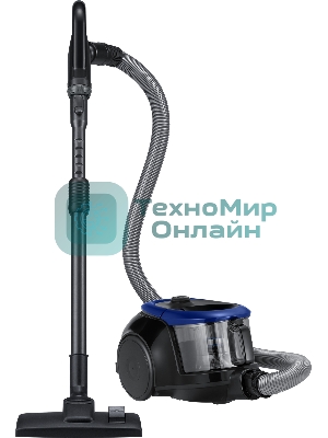 Пылесос Samsung VC18M2110SB/EV синий/черный, 380/1800 Вт, уборка сухой, пылесборник контейнер 1.5 л