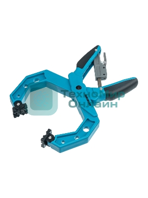 Струбцина Gross 20805 клещеобразная пластиковый корпус храповый механизм жесткой фиксации 4''/100м