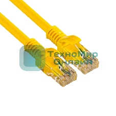 Патч-корд ExeGate UTP-RJ45-RJ45-C6-1M-YL, UTP, cat.6, 1м, желтый