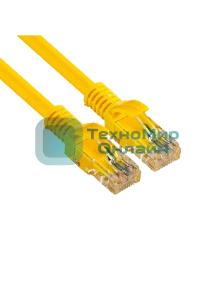 Патч-корд ExeGate UTP-RJ45-RJ45-C6-1M-YL, UTP, cat.6, 1м, желтый