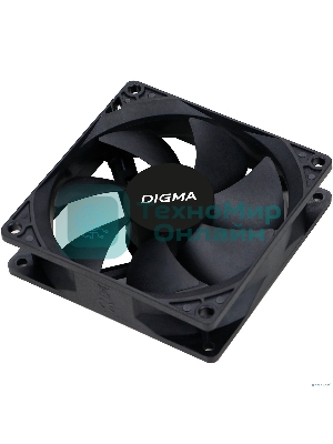 Вентилятор для корпуса Digma DFAN-90 черный, 90 мм, 1800 об/мин, 23 дБ, 3 pin