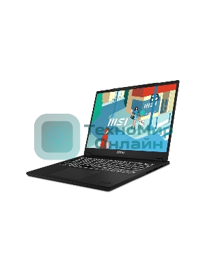 Ноутбук MSI Modern 14H Core i5-13420H 14” 16:10 FHD+ (1920x1200), 60Hz IPS DDR4 16Gbx1 Iris Xe Graphics 512Gb SSD 3cell (53.8Whr) 1.6kg Single backlight (White) Win 11 Pro,1y Black KB Eng/Rus