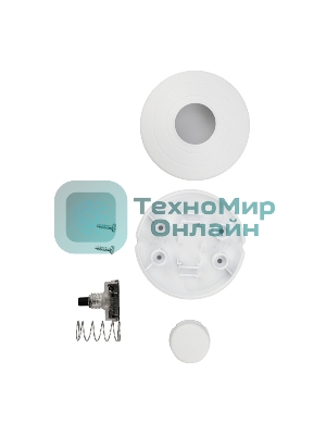 Выключатель кнопочный Rexant 250V 2А ON-OFF белый (напольный - для лампы)