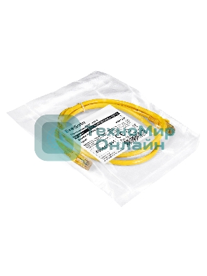 Патч-корд ExeGate UTP-RJ45-RJ45-C6-1M-YL, UTP, cat.6, 1м, желтый