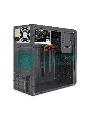 Компьютерный корпус Minitower ExeGate EX286424RUS BA-309-350W-8 (mATX, БП AA350 с вент. 8см, 2хUSB, HD аудио, черный)