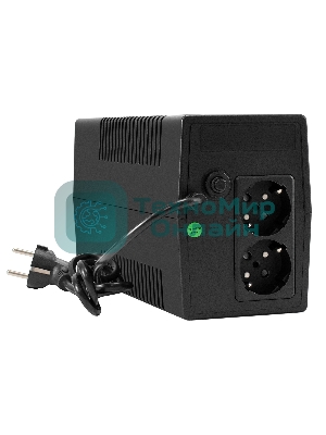 Источник бесперебойного питания ExeGate Smart LB-1000.LCD.AVR.2SH (1000VA/650W, LCD, AVR, 2*Schuko, батарея 12V 9Ah, черный)