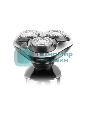 Электробритва Centek CT-2175 (черный) ротор 4D, влажное бритье, 3 плав.головки, USB, зарядка 1 час, подставка