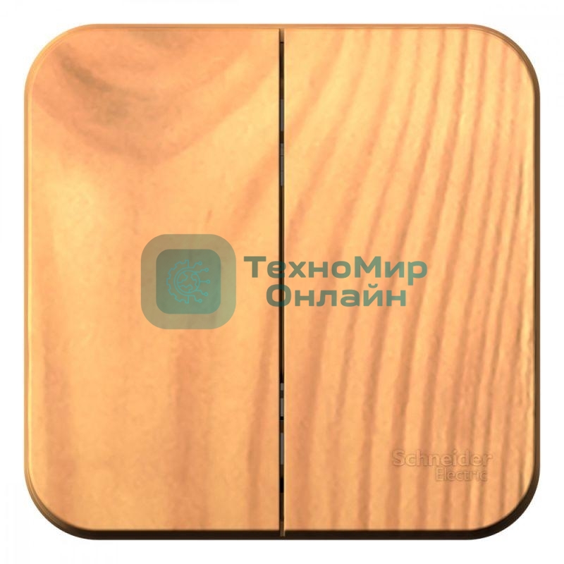 Выключатель 2-кл. ОП Blanca (сх.5) 10А 250 В изол. пласт. ясень SchE BLNVA105015