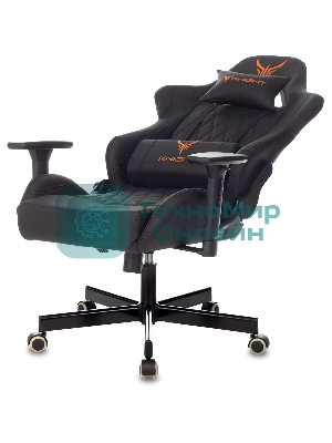 Кресло Knight ARMOR черный, экокожа, 120 кг, механизм качания