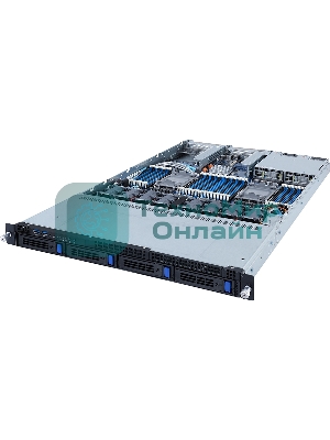 Серверная платформа Gigabyte R182-340 (rev. 100) 1U, 4x3.5