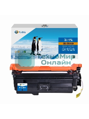 Картридж лазерный G&G GG-CE250A CE250A черный (5000 стр.) для HP CLJ CP3525n/CP3525dn/CP3525X/CP3520/CM3530fs MFP/CM3530 MFP