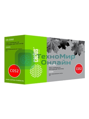 Картридж лазерный Cactus CS-C052 черный (3100 стр.) для Canon MF421/426/428/429/LBP 212/214/215