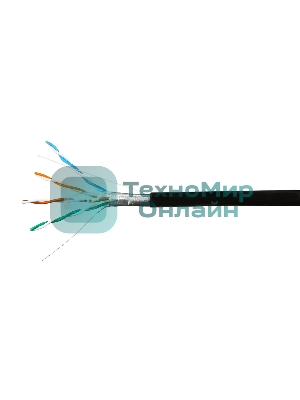 Кабель SkyNet Premium FTP outdoor 4x2x0,51, медный, FLUKE TEST, кат.5e, однож., 100 м, box, черный