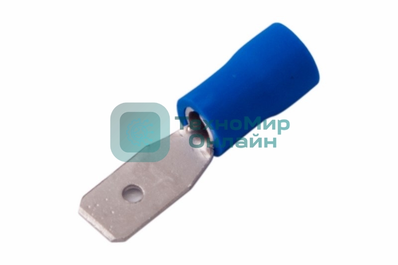 Клемма плоская Rexant изолированная штекер 2.8 мм 1.5-2.5 мм² (РПи-п 2.5-(2.8)) синий