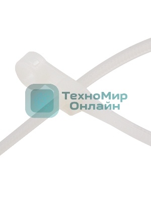 Хомут-стяжкa нейлоновая под винт Rexant 150x3,6 мм, белая, упаковка 100 шт.