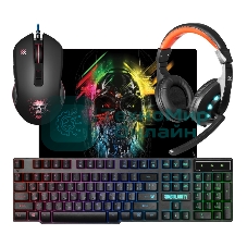 Комплект клавиатура+мышь Defender Singularity MKP-118 проводной, USB, 3200 DPI, чёрный