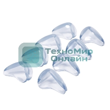 Прозрачные треугольные накладки-протекторы для мебели (3x2x1.5 см). 8 шт.