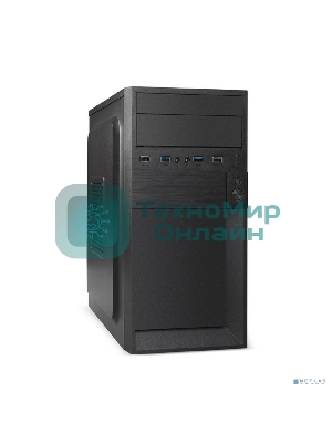 Компьютерный корпус Minitower ExeGate EX291144RUS BAA-105U2-01 (mATX, без БП, 2*USB+2*USB 3.0, аудио, черный)